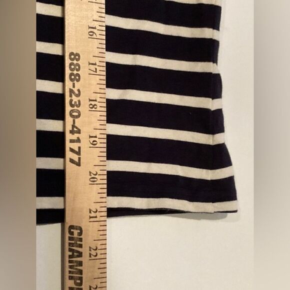 Women’s Blue & White Striped Button Down Blouse from Laura Ashley - Sz M - Picture 7 of 8